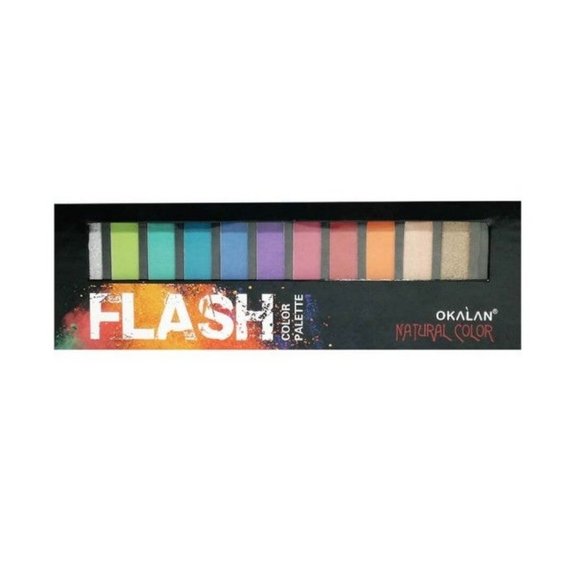 12 Color Flash Natural Color Makeup Eyes - Picture 3 of 3